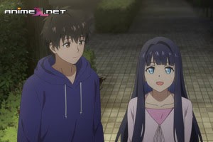 ver Toumei na Yoru ni Kakeru Kimi to, Me ni Mienai Koi wo Shita. episodio 4